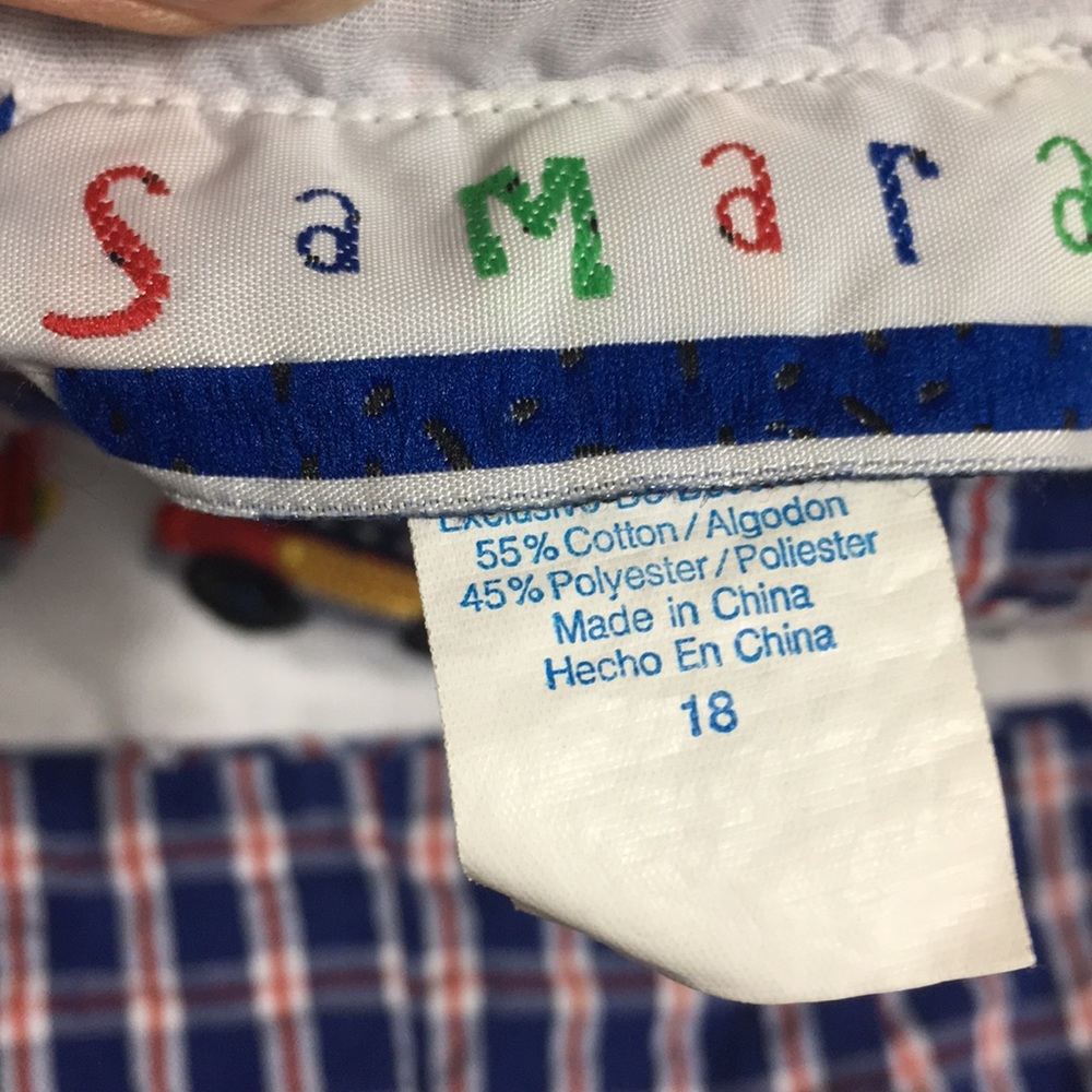 Samara | fire engine truck one piece romper 18 mos - Picture 2 of 8